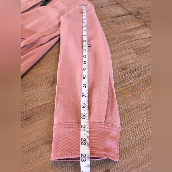 BANANA REPUBLIC Cargo Drapey Bomber Utility Jacket In Sunkissed Pink Size S NWT - Picture 11 of 16